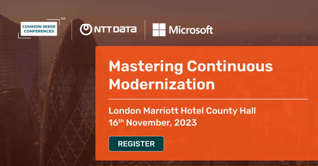 NTT - Nov 16 - Mastering Continuous Modernization