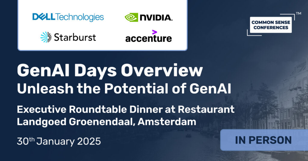 Common Sense Network & Learn

Join us for the Generative AI (GenAI) briefing you do not want to miss. GenAI Days, hosted by Dell Technologies and NVIDIA, will provide you with genuine insights on how to harness the power of GenAI for..